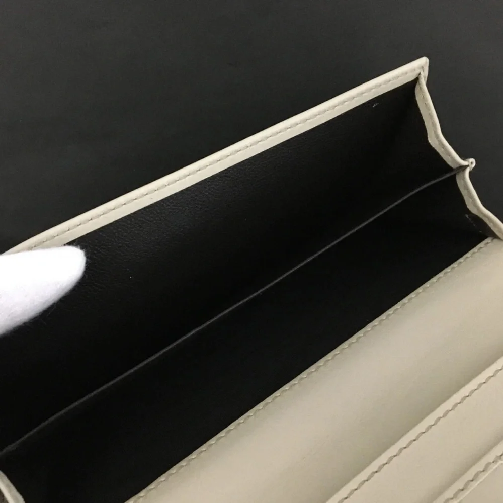 Gucci Cream Guccissima GG Embossed Long Wallet - Picture 7 of 11